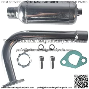 Exhaust with Muffler for Predator 212cc 196cc 6.5HP Go Kart Mini Bike for Coleman CT200U BT200X CT200u-ex Mini Bike for Honda GX160 GX200 Go Kart