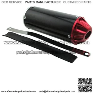 Aluminum 28mm Exhaust Muffler With Clamp For 50cc 70cc 90cc 110cc 125cc Pit Dirt Bike Mini Motocross Motorcycle CRF50 Coolster SSR Thumpstar