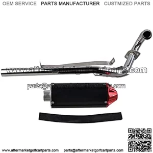High Performance Exhaust Muffler Silencer Pipe Assembly kit for Honda CRF50 XR50 70cc 110cc 125cc DB14 DB10 SSR SR110 Rocketa xpro db-x20 SDG Coolster Ex16 Chinese Pit Dirt Bike Red