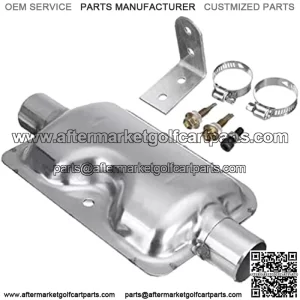 Exhaust Pipe Muffler Silencer,24mm Parking Air Heater Exhaust Muffler Diesel Parking Heater Muffler Pipe Clamp