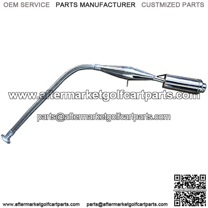 Stainless Steel Pipe Muffler FOR GAS MOTORIZED BICYCLE 80cc