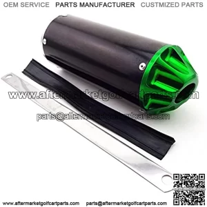 Aluminum Green 28mm Exhaust Muffler For 50cc 90cc 110cc 125cc CRF50 XR50 KLX110 SSR Thumpstar Chinese Pit Dirt Bike Motorcycle