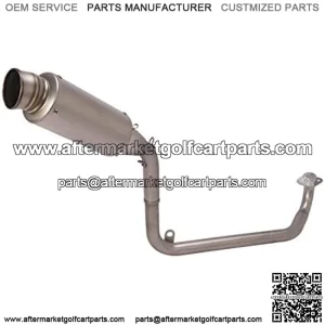 Motorcycle Full Exhaust System Slip-On 51mm Muffler w/ baffler Compatible For Honda MSX125 Grom 2013-2020 2013 2014 2015 2016 2017 2018 2019 2020 (Model A)