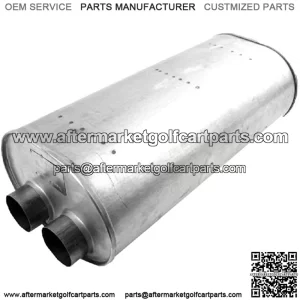 Quiet-Flow SS, Aluminized, Specific Fit, Inlet - 3 Offset, Outlet - 3 Offset