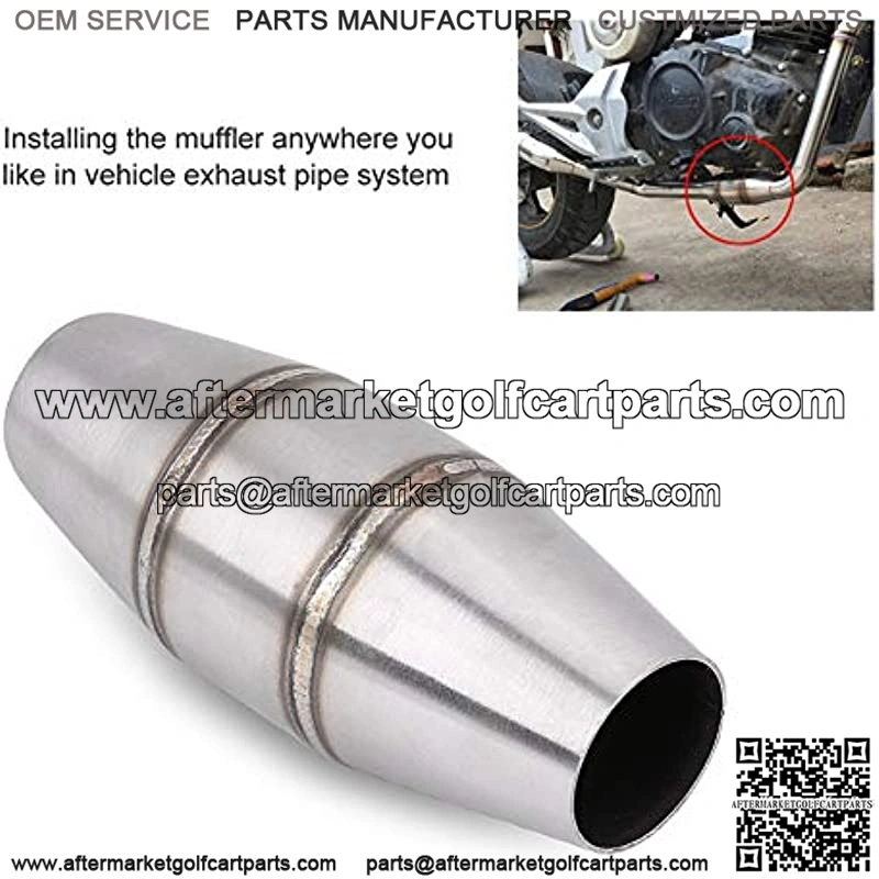 Universal Exhaust Pipe Muffler Silencer,KIMISS Motorcycle 35mm Full Exhaust System - Image 2