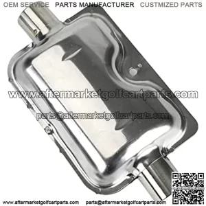 Triclicks Air Diesel Heater Exhaust Muffler Exhaust Silencer Stainless Steel Silver 24mm/0.94inch Diesel Muffler for Parkingirieseleaters, Car Heater Accessories (Exhaust Muffler)