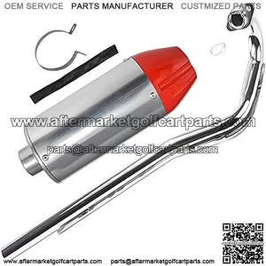 28mm(1.1inch) Exhaust Pipe Muffler for 50cc 110cc 125cc ATV Dirt Pit Bike Motorcycle