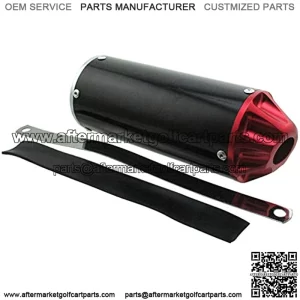 Aluminum Red 28mm Exhaust Muffler For 50cc 70 90cc 110cc 125cc CRF50 XR50 KLX SSR Thumpstar Lifan Chinese Pit Trail Dirt Bike