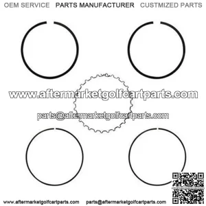 EZGO Piston Ring Set in .50mm Oversized Size (Fits EZ-GO 4-cycle Gas 1991+ 295cc Only MCI)