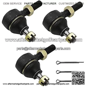 Club car Tie Rod End Kit Fits Club car DS 1976-2008 Gas & Electric Golf Cart, Left-Hand & Right-Hand Thread Ball Joint
