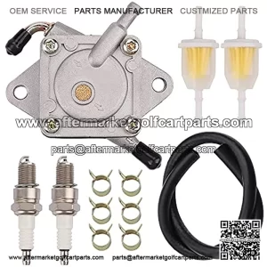 Physeed 1014523 Fuel Pump & Fuel Line Spark Plug Replacement for 290FE 350FE Club Car Golf Cart Fuel Pump DS Precedent 1984-UP
