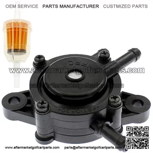 Fuel Pump Compatible for Gas Club Car Golf Cart 295cc 350cc Robin 4-cycle Engine Kawasaki FE290 FE350 TXT RXV ST Medalist Yamaha G16-G19 G20 G22 G29 Kawasaki 2003-2008 72873G01 Walbro