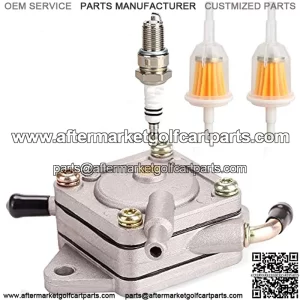 Golf Cart Fuel Pump Impulse Kit for Club Car DS Precedent 1984-up Gas with 290FE 350FE Kawasaki Engine, Replace OEM 1014523 1014524
