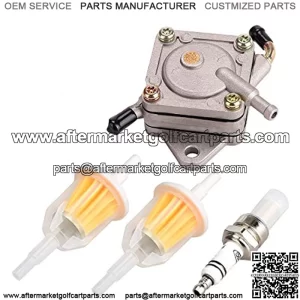 Golf Cart Fuel Pump for Club Car Gas Cart DS&Precedent 1984 UP 290FE/350FE Kawasaki Engine,OEM#1014523,with Free Spark Plug and Fuel Filters