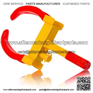 Heavy Duty Trailer Lock Wheel Clamp, Adjustable Anti-Theft Tire Lock 5.3-lb Boot for Car Truck RV Boat Trailer Automotive Golf Carts w/Three Keys