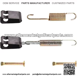Golf Cart Brake Shoes Spring Kit for Club Car,Brake Parts for Club Car DS (1981Up) and Precedent Gas/Electric. Part No 1018163-01, 1011466