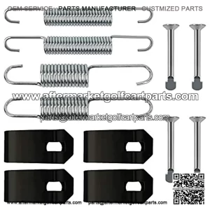 Club Car Brake Shoes Spring Kit for 1980 up DS & Precedent Golf Carts, Club Car Brake Kit for Club Car Gas or Electric, Replace Club Car 1018163-01, 1011466, Replace After Market 4324 4333 5162 5219