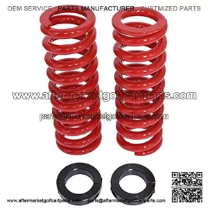 2PCS Shock Springs Golf Cart Heavy Duty Rear Suspension Coil Spring Replacement for Yamama G14, G16, G19, G20, G22,G29 Golf Cart