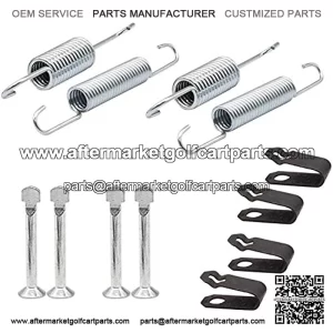 Club Car Brake Shoes Spring Kit for 1980 UP DS & Precedent Golf Carts Brake Shoes Spring Replacement Gas/Electric 1018163-01, 1011466(2 Packs)