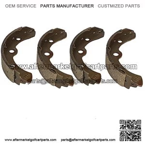 Set of 4 Golf Cart 1011463 Brake Shoes for Club Car DS G&E 1981-1994