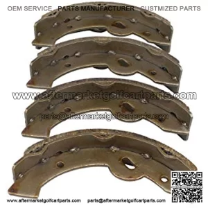 27943G01 70795G01 Golf Cart Brake Shoes, Set of 4, Fits E-Z-Go TXT (97-09.5), Workhorse 96+, Yamaha G14-G22 94-06
