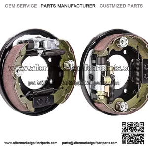 2 PCS Golf Cart Brake Assembly with Brake Shoes Kit for TXT PDS & Yamaha G9 G14 G16 G19 G20 G21 G22, 1 Pair Passenger & Driver Side 70998-G02 70998-G01 JN6-F5331-01-00