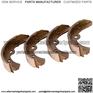 Golf Cart Brake Shoes, Replacement Brake Pads for Club Car DS&Carryall(Manual Adjust) 1981-1994, E-Z GO G&E 1982-1986, for Yamaha G1 1979-1981, Columbia Par Car G&E 1986-2017