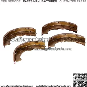 Golf Cart Brake Shoes for EZGO TXT (1997-2009.5)/ RXV Gas 2008-Up/Yamaha G14, G16, G19, G22 1994-2006/ Workhorse 1996+ 27943G01, 27945G01, 70794G01, 70795G01 - (4 Short)
