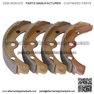 Golf Cart Brake Shoes for Club Car DS G&E 1981-1994 101146302 Set of 4