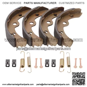 Golf Cart Brake Shoes & Spring Kit for Club Car DS 1995-up, Precedent 2004-up