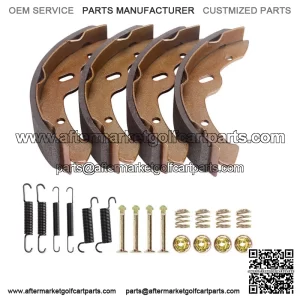 Golf Cart Brake Shoes & Spring Kit for EZGO TXT Medalist 1997-up,27943-G01