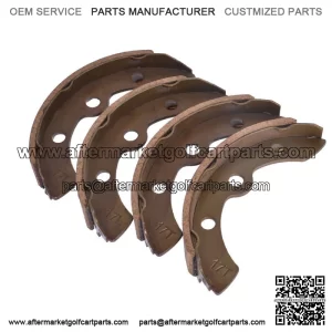 For Club Car DS G&E 1995-up & Precedent 2004+ Golf Cart 4 Brake Shoes Pads