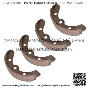 Set Of 4 Rear Brake Shoes For Club Car Golf Cart 1981-1994 G&E Models #1011463
