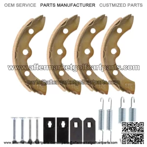 For Club Car Golf Cart Brake Shoes Spring Kit DS G&E 1995+ Precedent 2004+