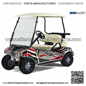 Golf Cart Graphics kit Sticker Decal Compatible with 1983-2014 - Slash and Burn