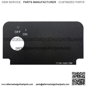 EZGO TXT/ Medalist Key Switch Decal - Standard (with On/Off)