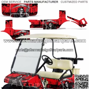 Club Car Graphic Kit Golf Cart Decal Sticker Wrap Accessories Parts 83-14 REAP R