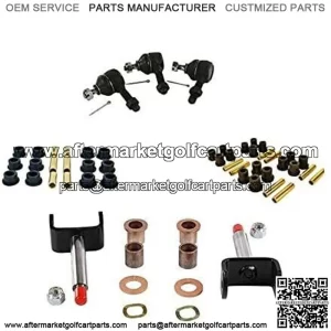 Golf Cart Front End Repair Kit King Pin Tie Rod End for Club Car DS 1984-2008