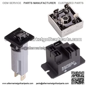 Golf Cart Battery Charger Repair Kit for Club Car 48V Powerdrive 1 & 2 Charger