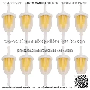 1/4" Fuel Filter Universal Inline Gas Filter Fit 1/4 Inch Fuel Line Motorcycle Golf Cart Scooter UTV ATV Generator Lawn Mower Tractor Small Engine