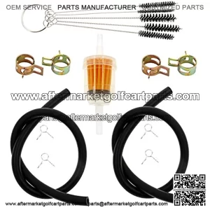 1/4 Inch Fuel Line Gas Filter Compatible with Yamaha G2 G5 G8 G9 G11 G14 G16 G17 G18 G19 G20 G21 G22 G27 G29 TH16 TH18 TH520 TH575 EH12 EH65 EH72 EX13 Decks Club Car Lawn Mower Tractor Gator
