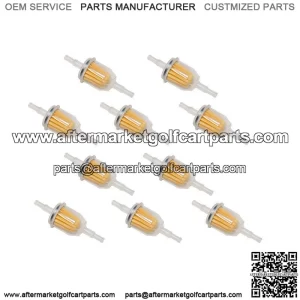 10 PCS Club Car EZGO Yamaha Golf Cart In line Fuel Filter