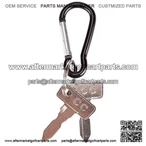 9.99WORLD MALL Golf Cart Key, Golf Cart Replacement Lgnition Keys for Club Car 1982-Up, Club Car Precedent 2004-Up Gas/Electric (2PCS)