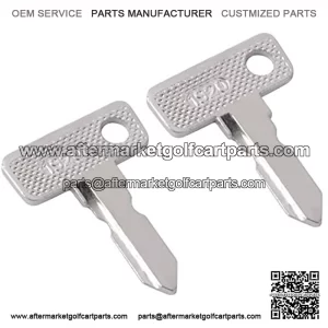 Club Car Key Replacement for Compatible with Club Car DS/Precedent (1982+) Gas/Electric,Golf Cart Ignition Key Pack of 2