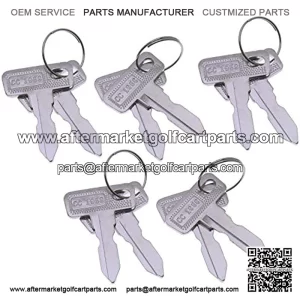 10PCS 1012505 17063-G01 Key for Club Car DS 1982-Up and 2004-Up Club Car Precedent Gas Electric Golf Carts