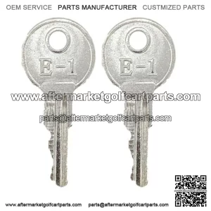 (2) EZGO Golf Cart Key For EZGO Carts RXV TXT Medalist Marathon 1982+
