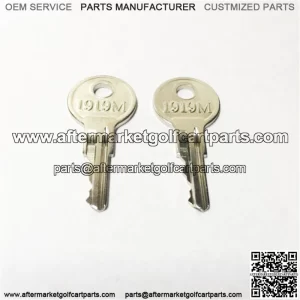 EZGO Golf Cart Gas & Electric keys 82+ Including TXT, RXV (set of 2) New Parts