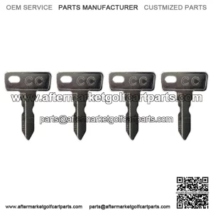 (4) Club Car DS 1982+ Gas/Electric Golf Cart Key Replacement Ignition Keys