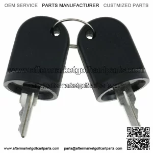 2 Pcs EZGO Golf Cart Ignition Keys 611282 for 2008-Up RXV Gas / Electric Model