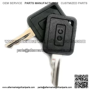 Club Car Golf Cart Key Replaces DS and precedent Ignition Key ( QTY 2 )